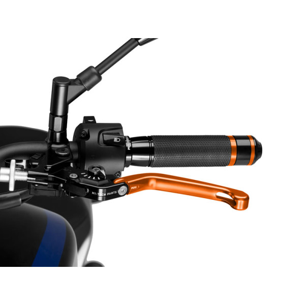 Puig Folding V3 Clutch (Orange Lever With Blue Selector) Black